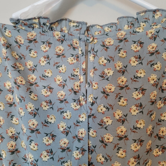 NWT Baltic Born Blue Floral Smocked Bodice Dress | S - Picture 6 of 11